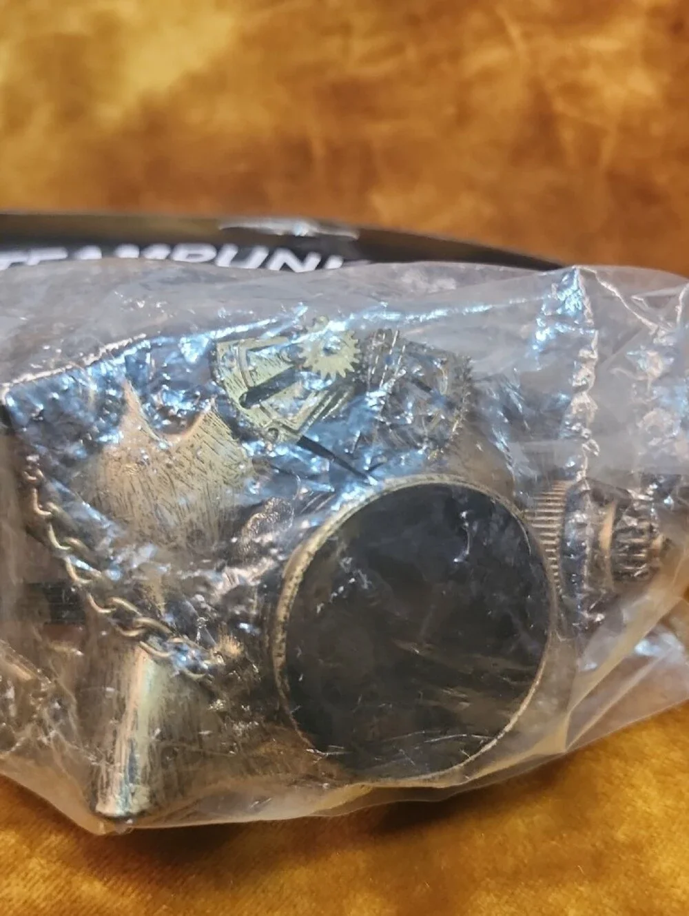 (8pc) Steampunk Mask ,Goggles, and  Glasses Set in Metallic Bronze And Silver